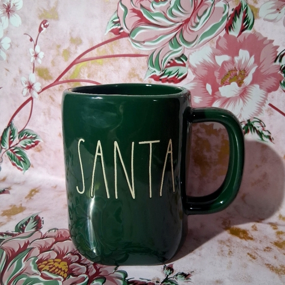 🔥NWT Rae Dunn Santa Coffee Mug Cup Green Christmas Holiday Decor - Picture 2 of 9